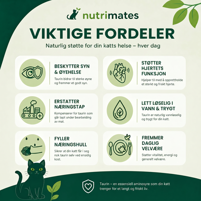 Nutrimates™ Taurin — Stopp mangelen før du ser den**