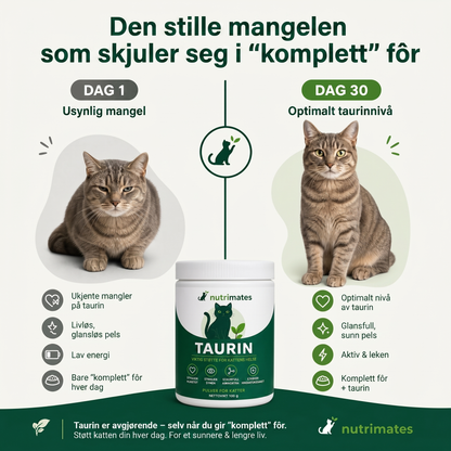Nutrimates™ Taurin — Stopp mangelen før du ser den**